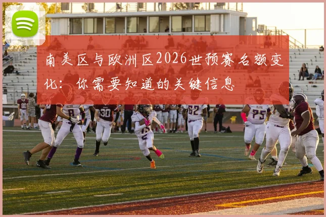 南美区与欧洲区2026世预赛名额变化：你需要知道的关键信息