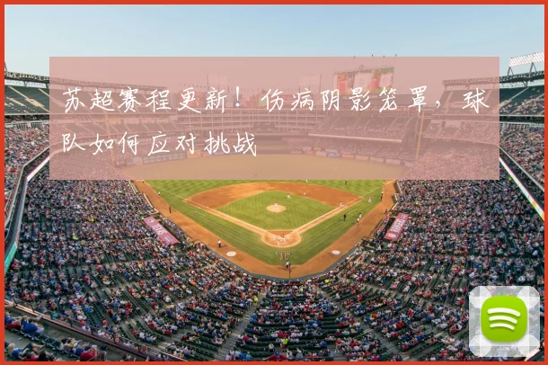 苏超赛程更新!伤病阴影笼罩,球队如何应对挑战